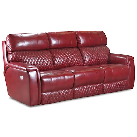 Contemporary Double Reclining Power Plus Sofa